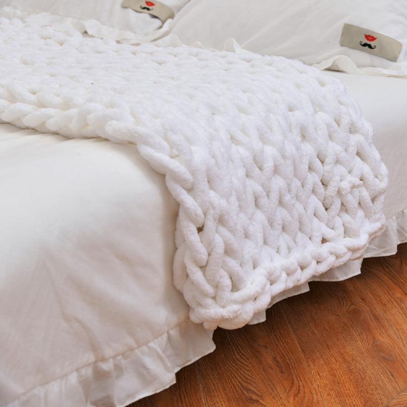 Chunky Knit Chenille Blanket