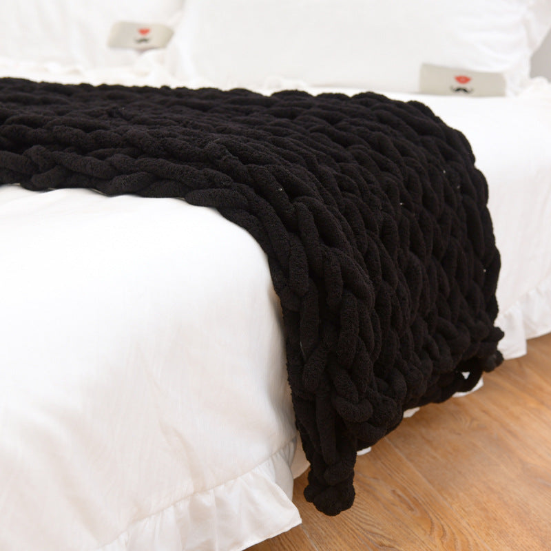 Chunky Knit Chenille Blanket