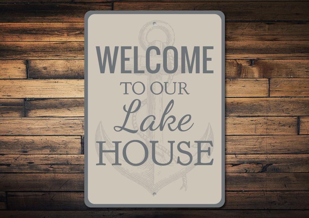 Lake House Anchor Sign