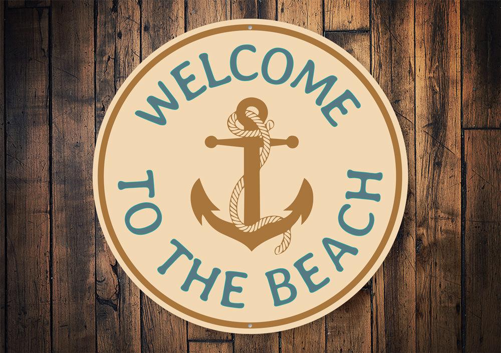 Beach Anchor Sign