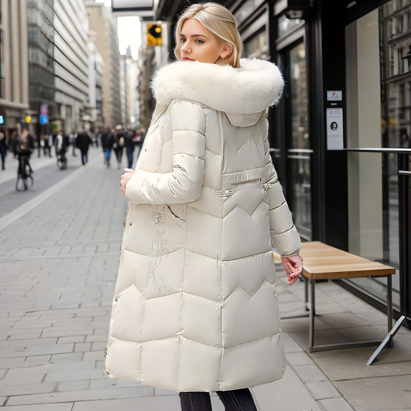 Fur Collar Puffer Jacket