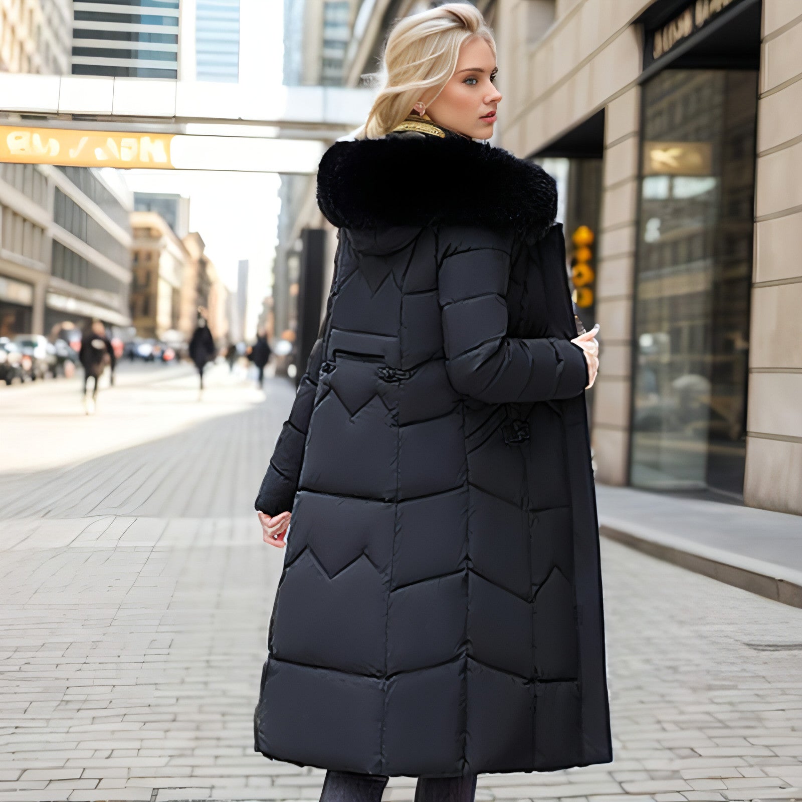 Fur Collar Puffer Jacket