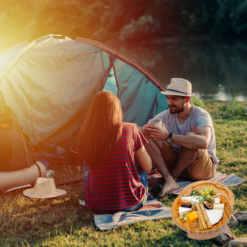 Bamboo Cheese Board and Knife Set