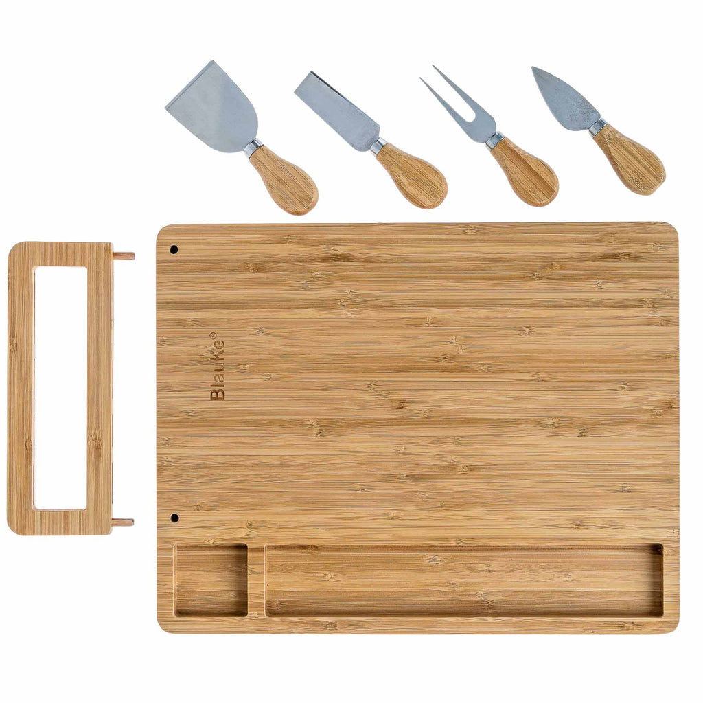 Bamboo Cheese Board and Knife Set