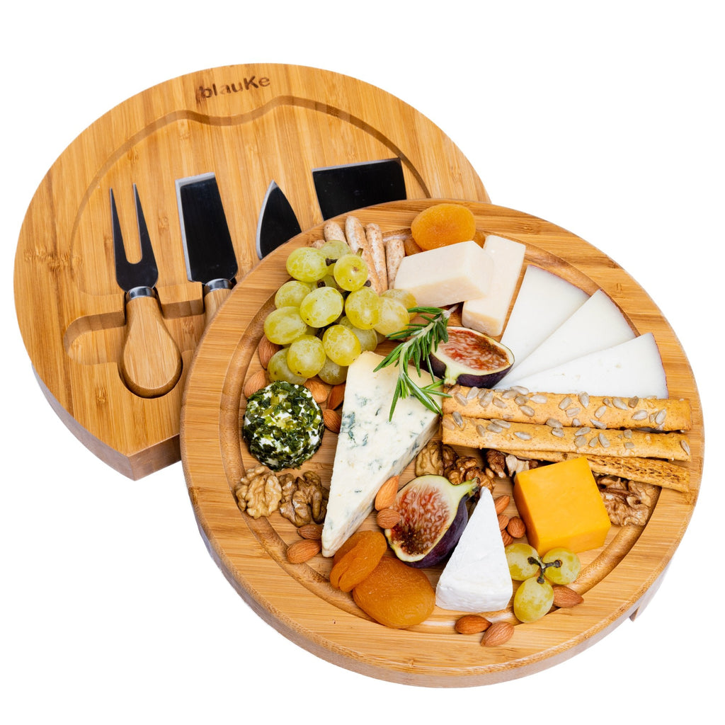 Bamboo Cheese Board and Knife Set