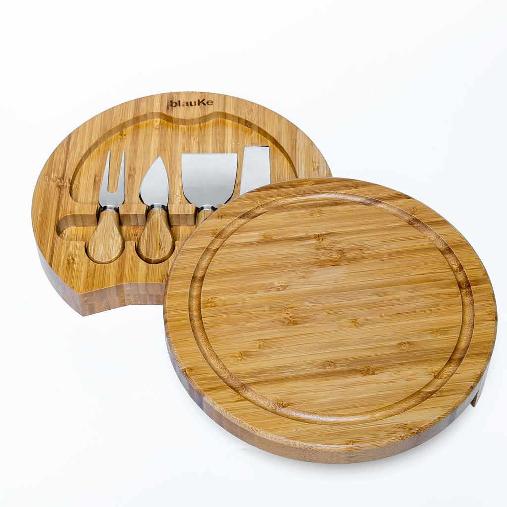 Bamboo Cheese Board and Knife Set