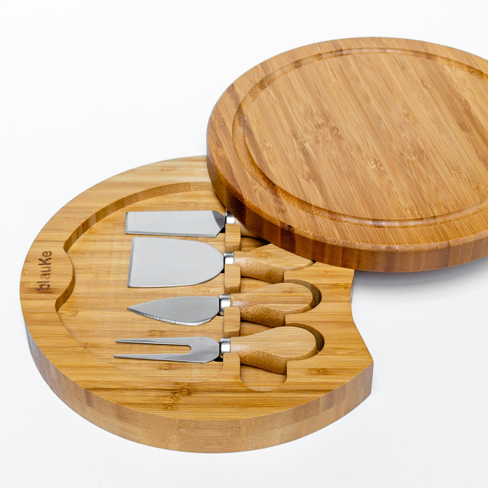 Bamboo Cheese Board and Knife Set