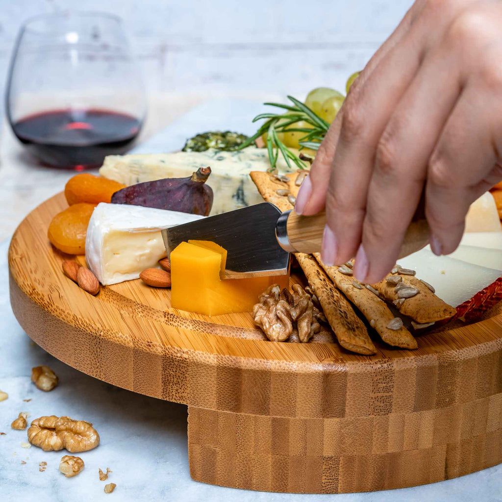 Bamboo Cheese Board and Knife Set
