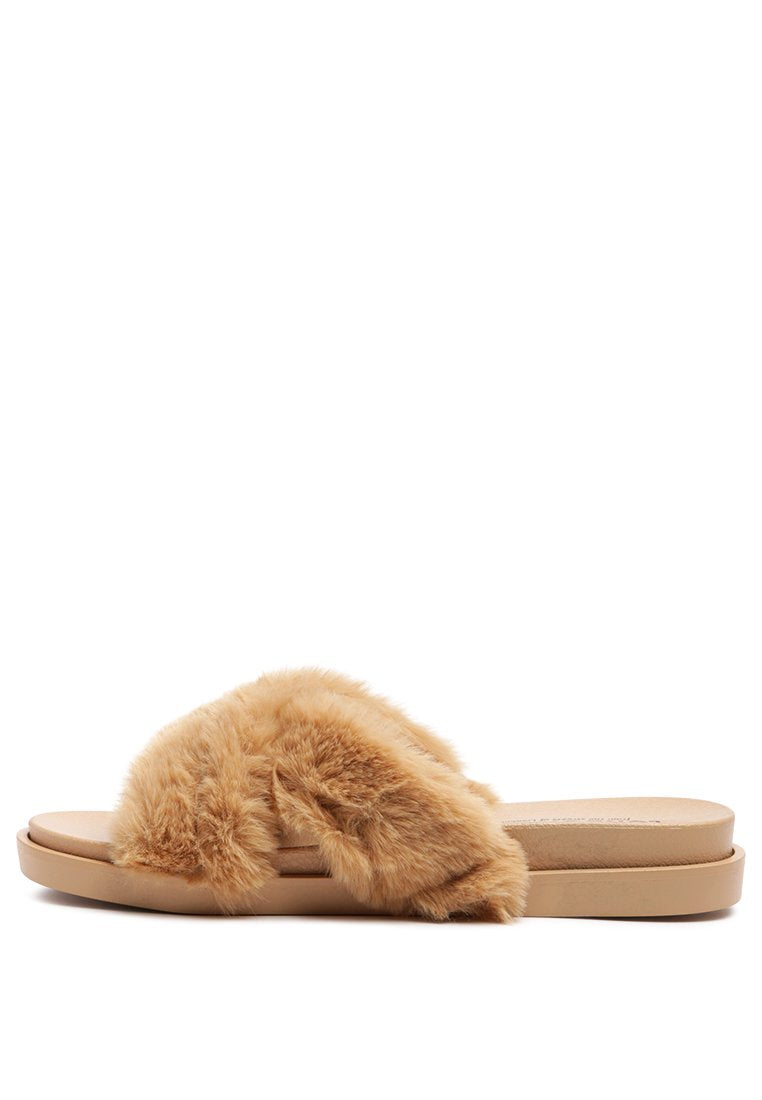 Fur Slip-On Flats