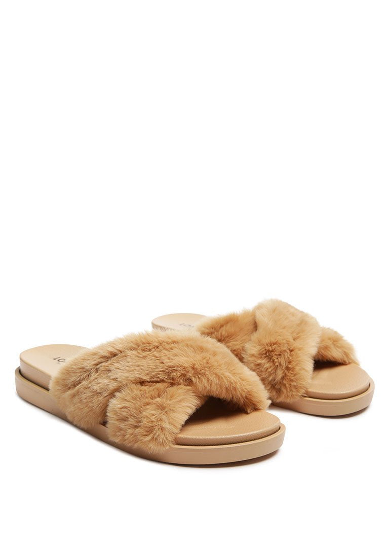 Fur Slip-On Flats