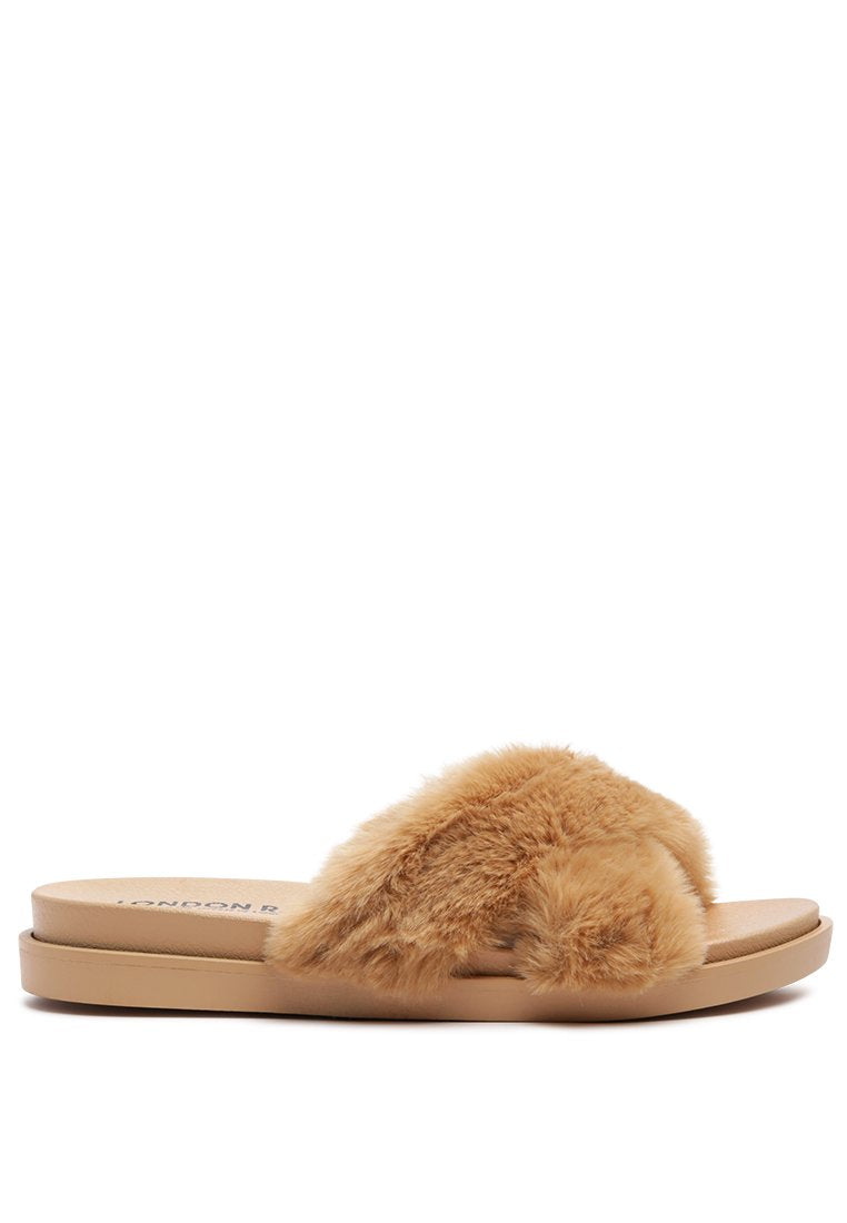Fur Slip-On Flats