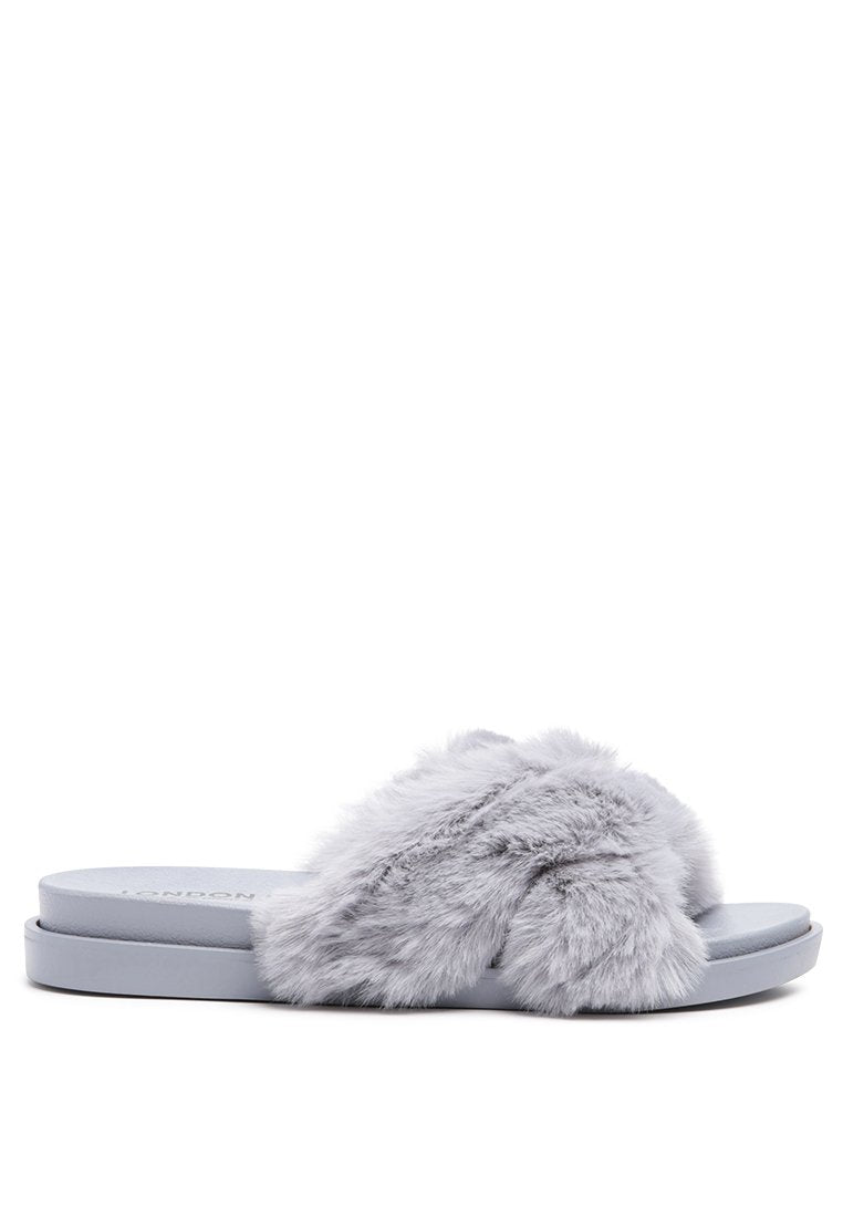 Fur Slip-On Flats