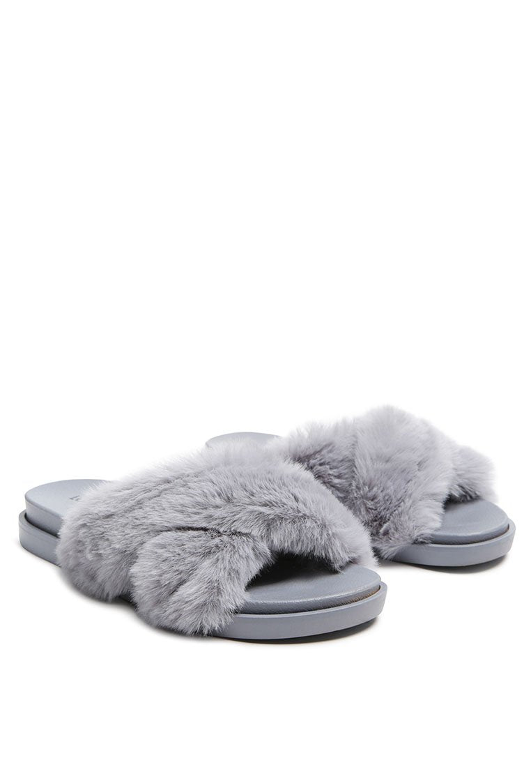 Fur Slip-On Flats