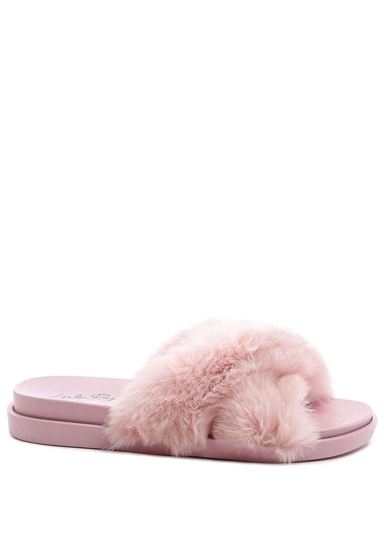 Fur Slip-On Flats