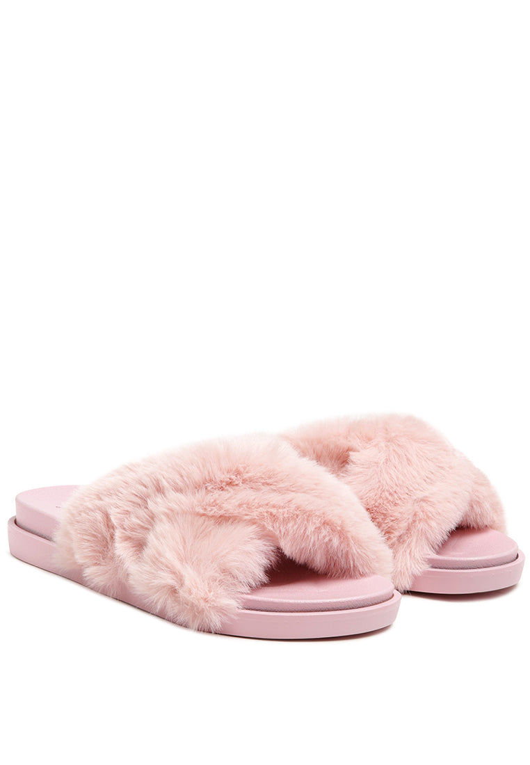 Fur Slip-On Flats