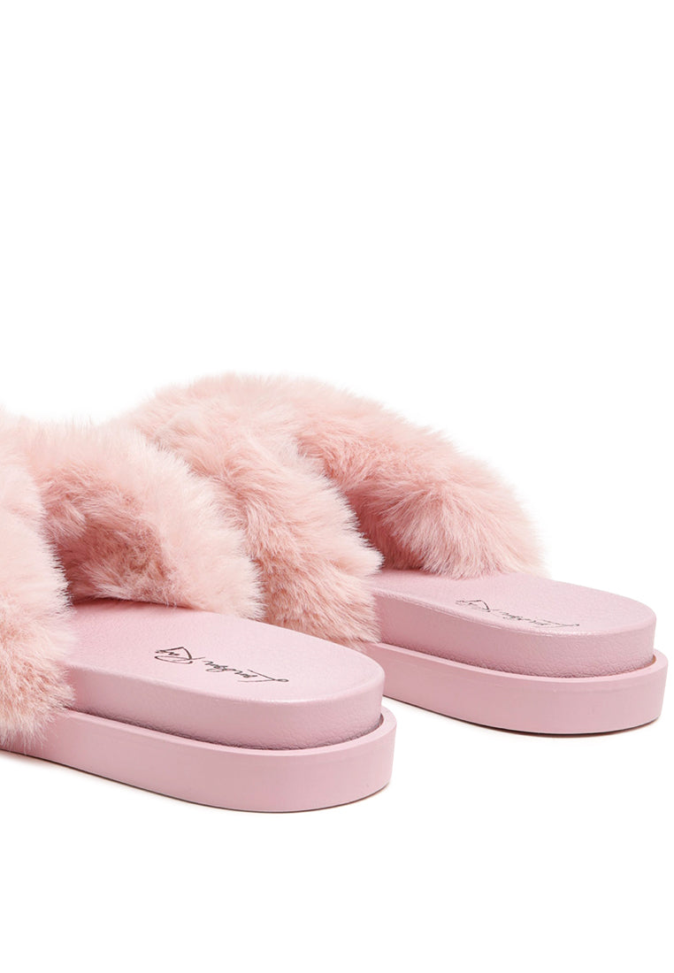 Fur Slip-On Flats