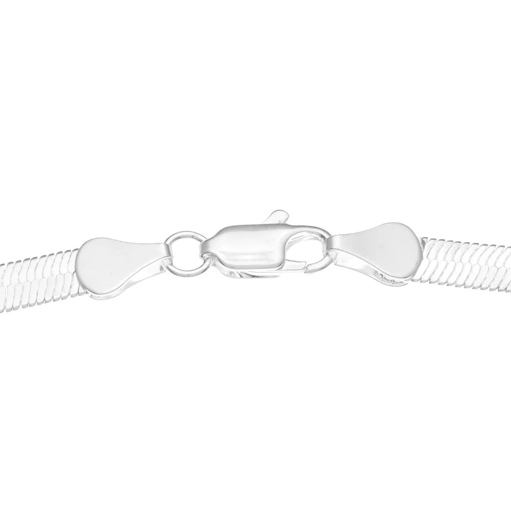 Sterling Silver Herringbone Necklace