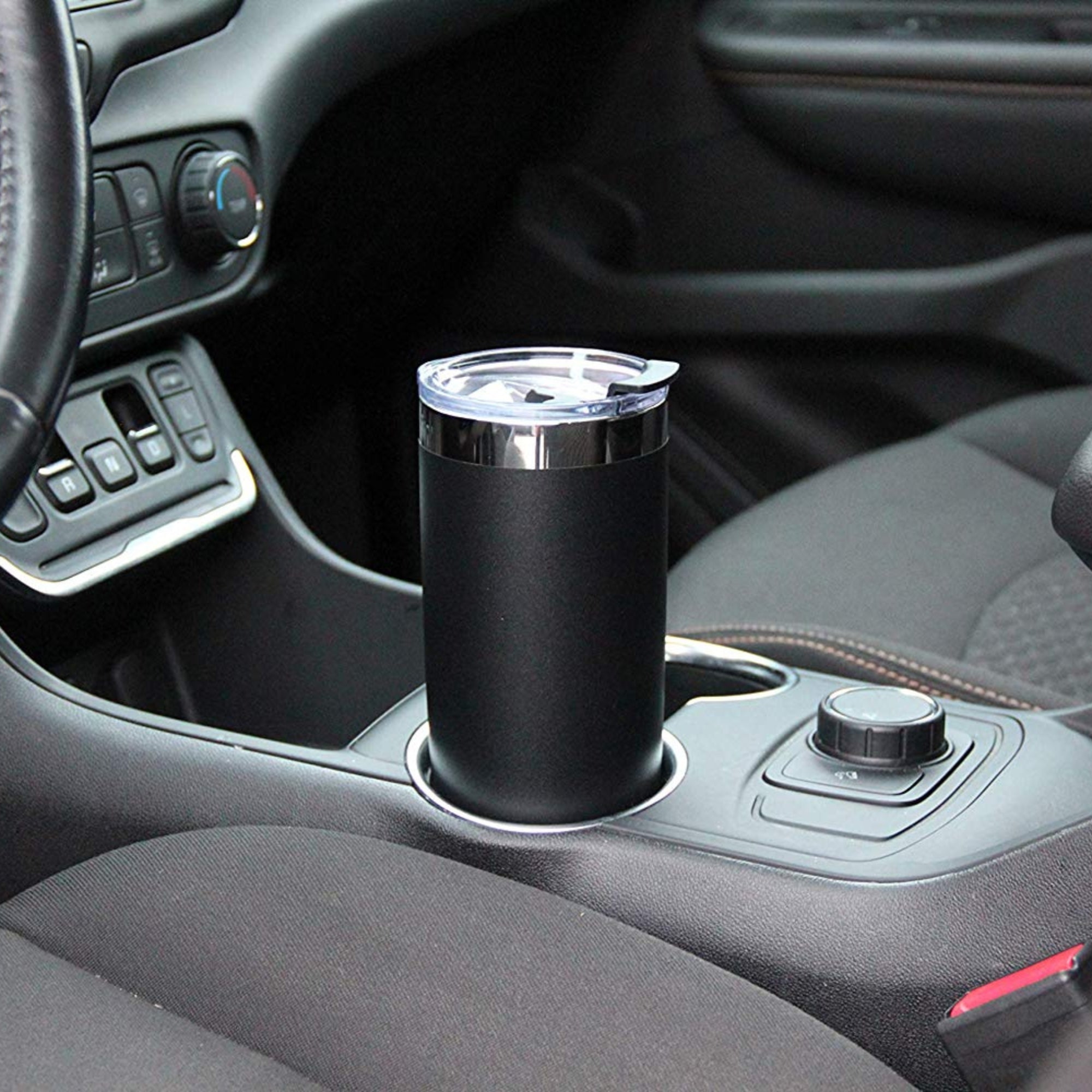 DRINCO® Tumbler w/Spill Proof Lid, 2 Straws