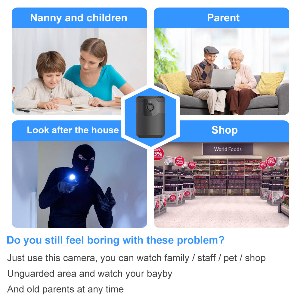 HD 2MP 1080P Wireless Mini Wifi Camera